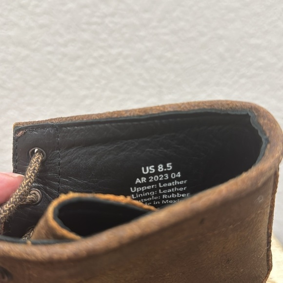 Nisolo All Weather Andres Men’s Waxed Brown Leather Boots Size 8.5 - Picture 7 of 8